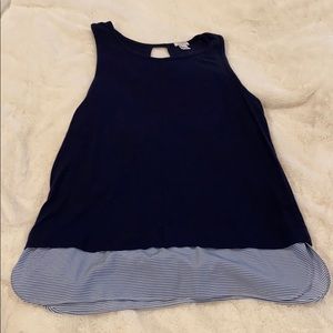 J crew layered tank